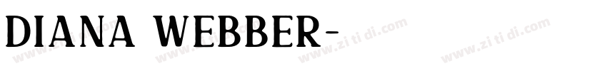 Diana Webber字体转换